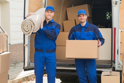 Removal team loading furniture for a local Barnes move