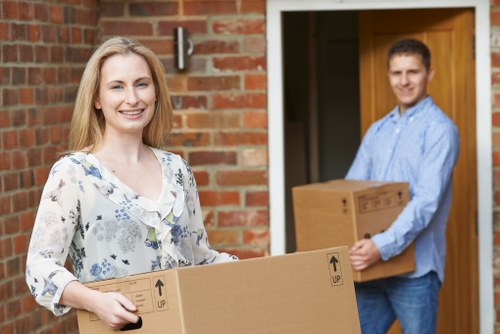 Fragile items safely wrapped for student removals
