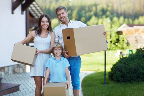 Preparing boxes and furniture for a Barnes man and van move