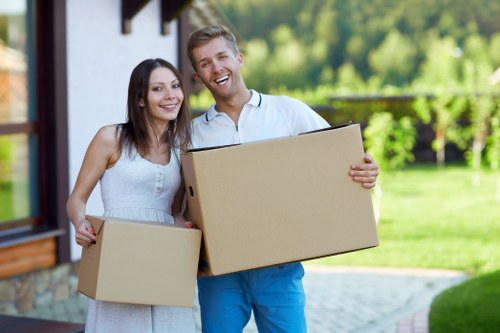 Different types of packing boxes and supplies for Barnes homes