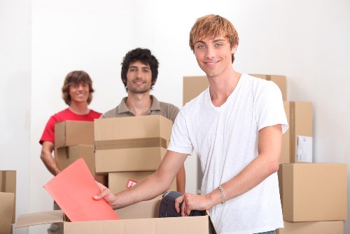 Careful handling of fragile items in a removals process