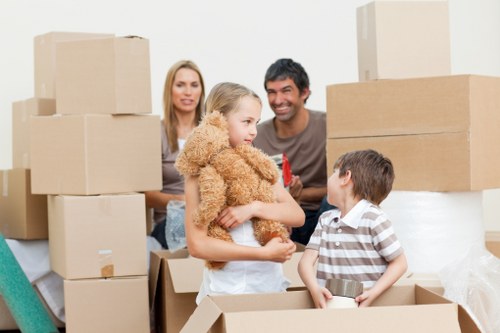 Loading van for apartment relocation in Barnes
