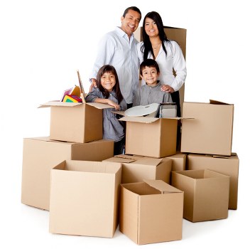 Professional movers loading furniture for a Barnes same day move